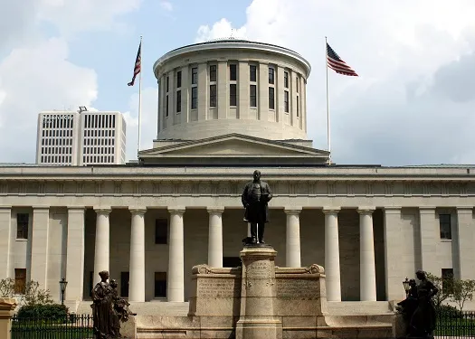 Domed government capitol building with columns, the type of facility that specifies blast resistant openings